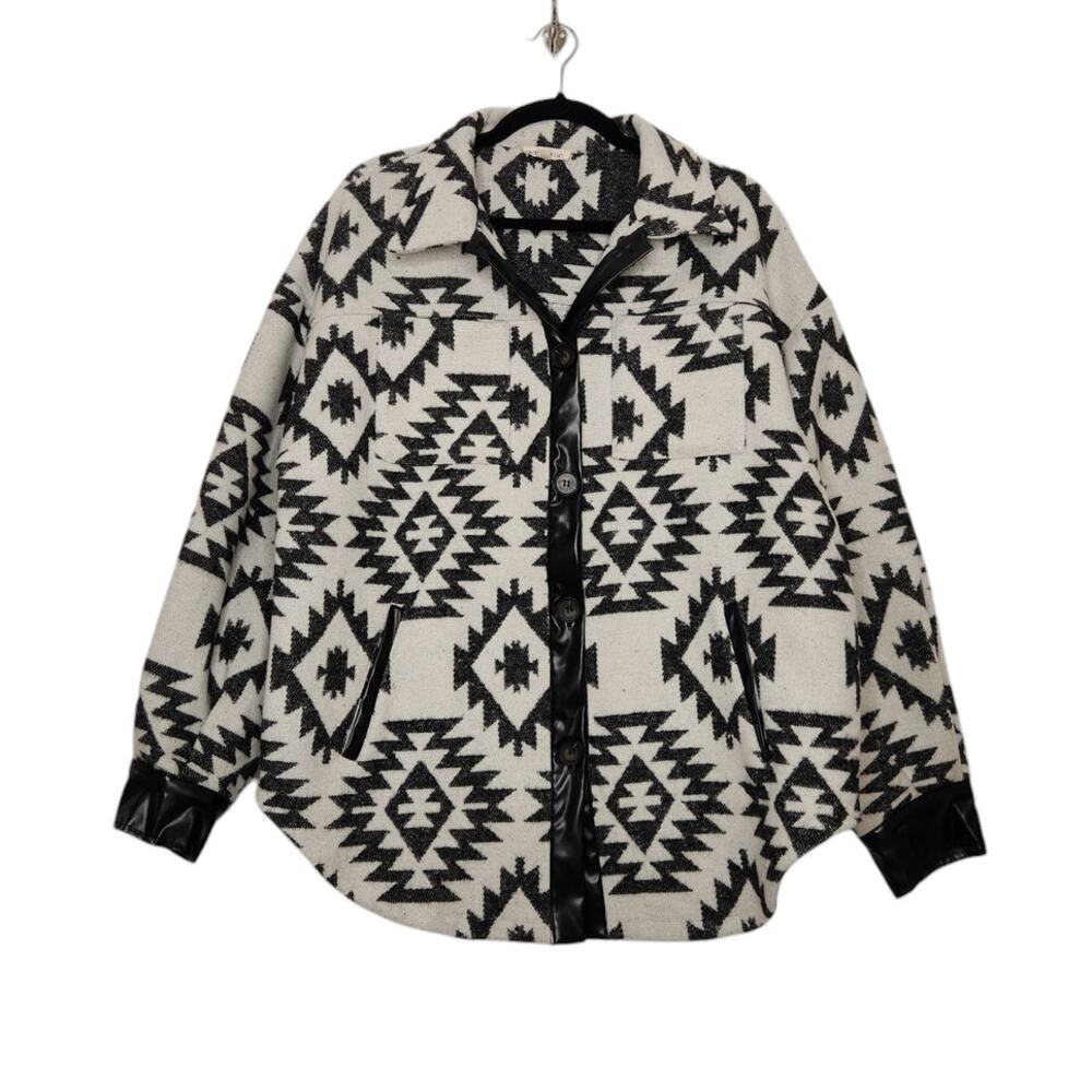 Mainstrip Western Shacket Jacket Button Western B… - image 1